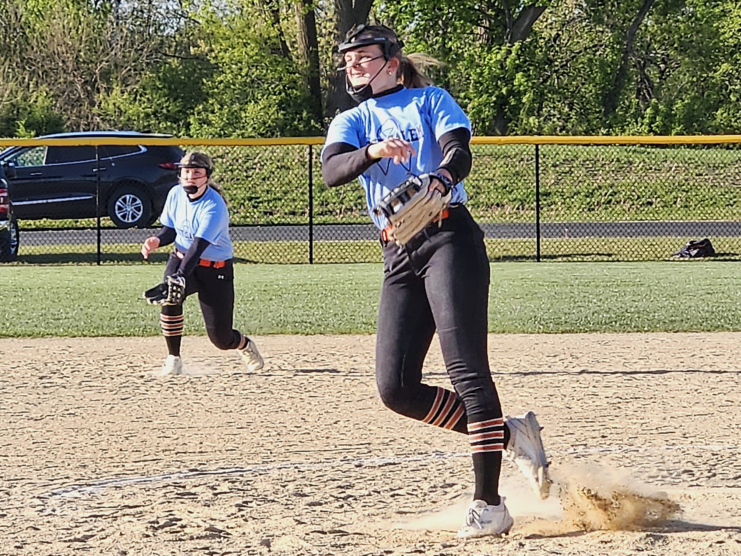 West Salem senior Josie Brudos fires a pitch against G-E-T. -- TODD SOMMERFELDT PHOTO