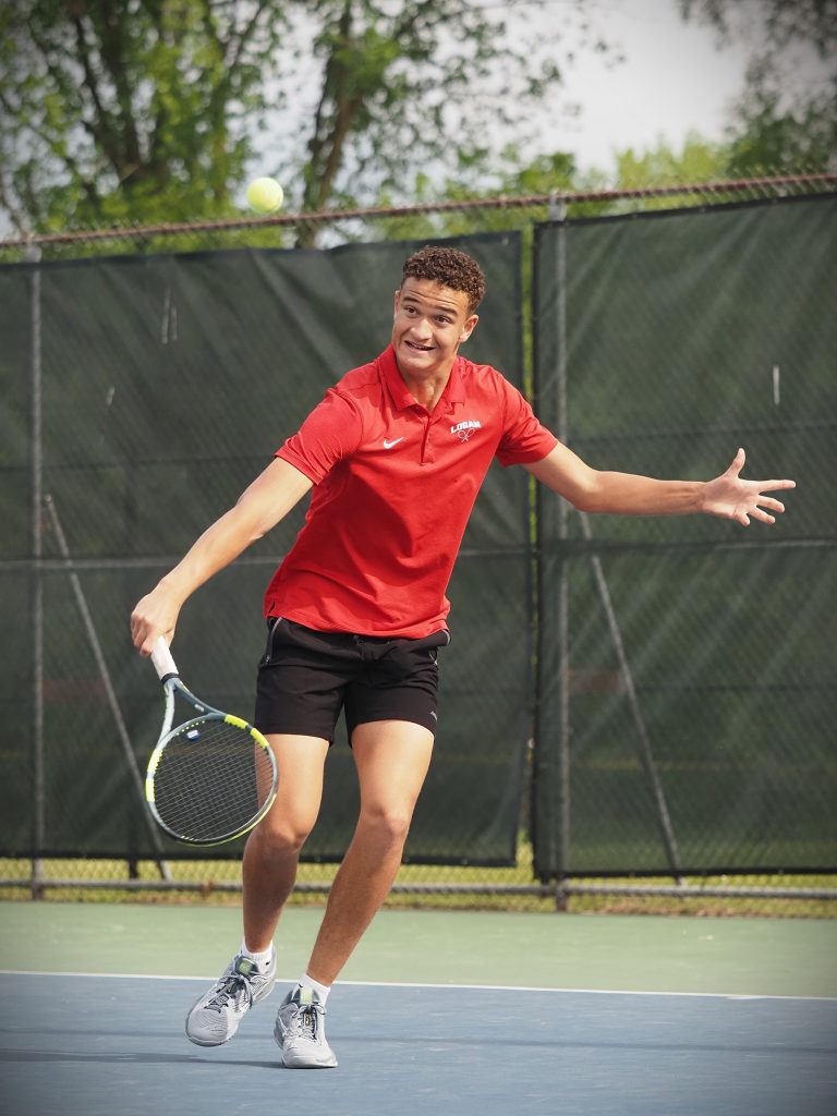 Logan vs. Sparta tennis. --   TARA WALTERS PHOTO