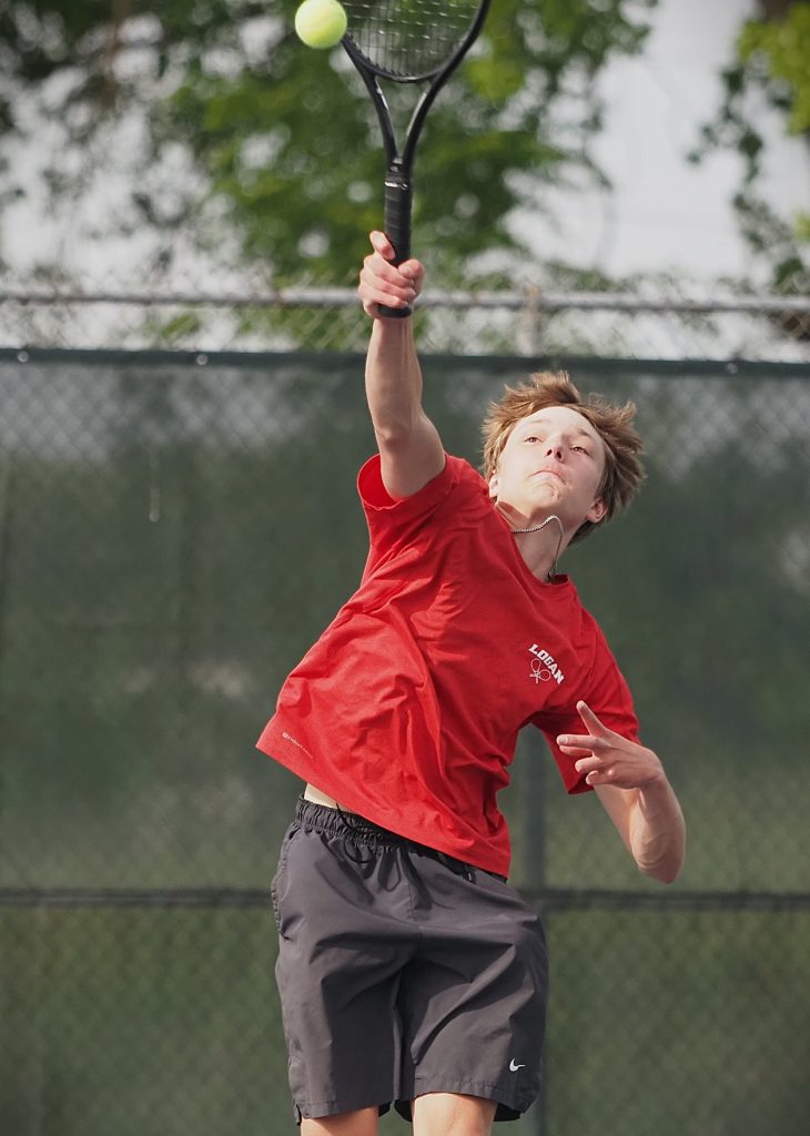 Logan vs. Sparta tennis. -- TARA WALTERS PHOTO