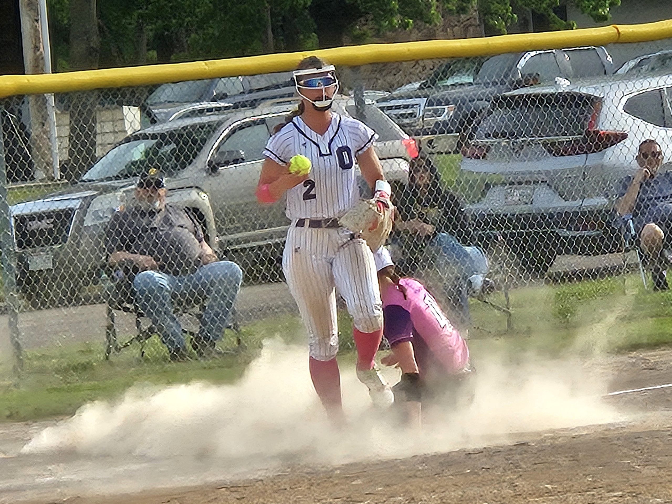 Onalask's Zoe Koonce-O'Kane gets an out at third base against Tomah on Thursday. -- TODD SOMMERFELDT PHOTO