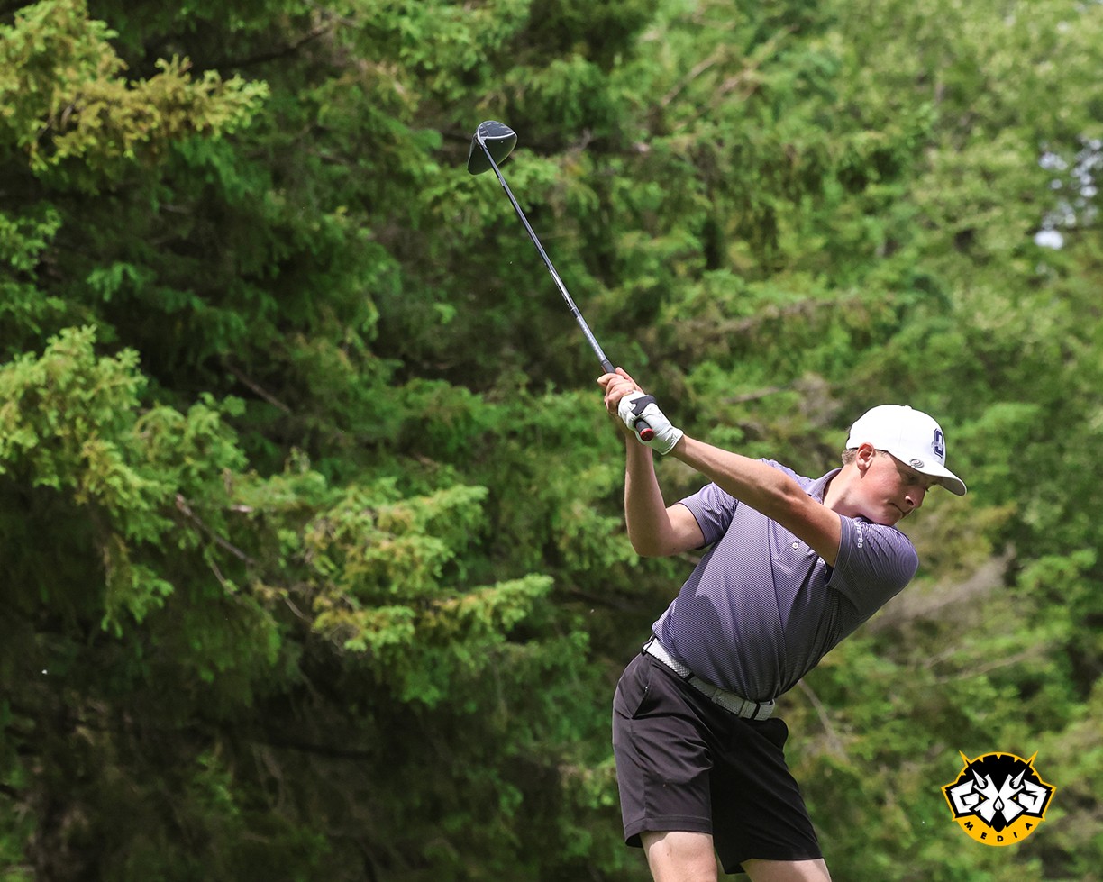 Onalaska's Chasen Witt takes a swing during the MVC championship meet at Viroqua Hills. -- NATE BEIER PHOTO