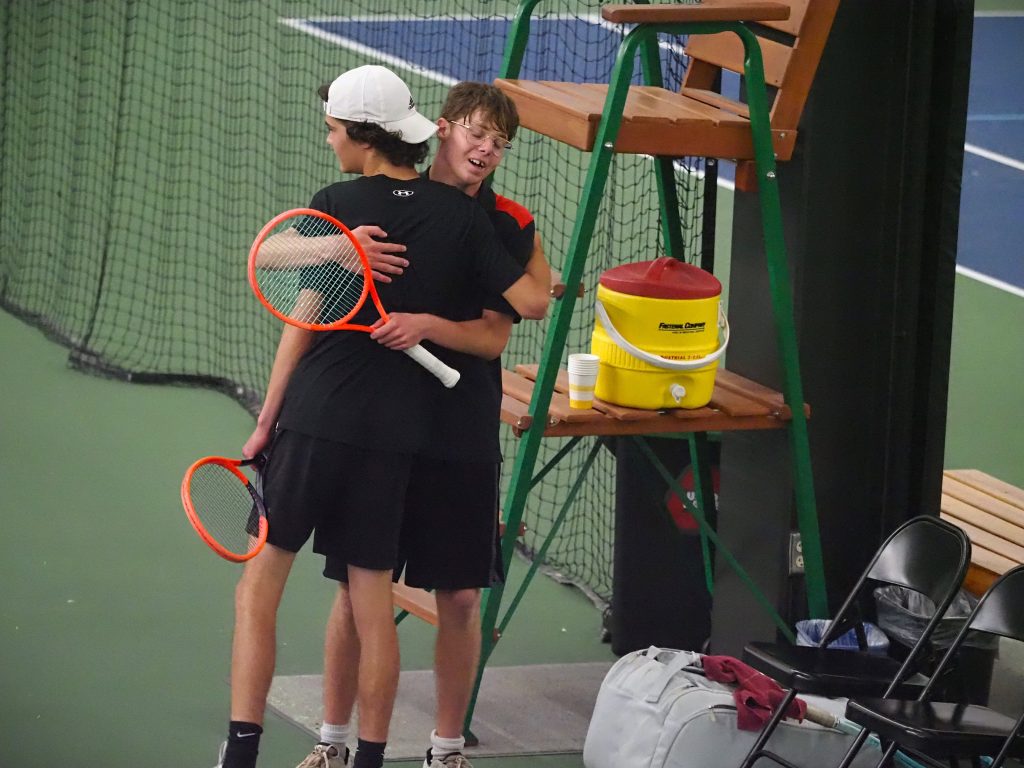 WIAA Division 1 boys tennis sectional at Nielsen Tennis Stadium in Madison -- TARA WALTERS PHOTO